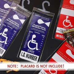 6 Count Transparent Handicapped Placard Protectors – Scratch & Tear Resistant