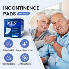 36 Count Deodorizing Incontinence Pads for Men Urine Shield Leakage Guard
