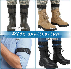 Elastic Ankle Straps – 2 PCS Elastic Pant Leg Straps with Anti-Slip Strips, Cowb