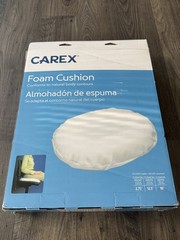Carex seat Foam Cushion, Donut pillow, removable cover (machine washable) NEW!