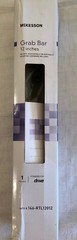 McKesson White Steel Wall Mounted Wall Grab Bar 12″ L 146-RTL12012