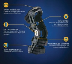 United Ortho 300851-01 Step-Thru NōVel Functional Knee Brace, Right Leg, x Small