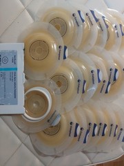 Qty 20 Coloplast SenSura Click Xpro Ostomy Baseplate Belt Tabs 11035 Cut To Fit