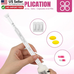 60 Pack Vaginal Suppository Applicator Disposable Threaded Tip Lubricant Gel