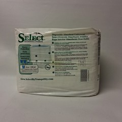 Select Disposable Absorbent Underwear, X-Large, 48-66in, #2607 – BG/14