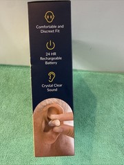 NEW Audien Atom One OTC Hearing Aids Wireless, Rechargeable, Beige