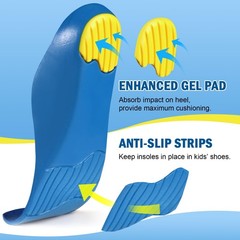 Ailaka Kids Orthotic Cushioning Arch Support Shoe Insoles, Children Pu Foam…