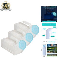 Durable 3-Pack Men’s Urinal Bottles – Easy-Grip, Spill-Proof, Ideal for Travel
