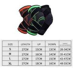 3D Weaving Knee Sleeve Compression Brace Adjustable Straps Sport Running Gym New