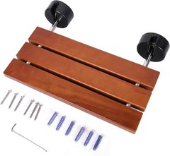 Folding Shower Seat Wall Mounted 20x15in Square Tube