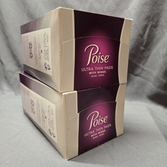 Poise Active Collection Ultra Thin Pads Wings 18 Pads x2 Regular Length Moderate