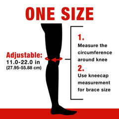ACE Brand Knee Brace W/ Side Stabilizers, Easy-To-Use, Breathable