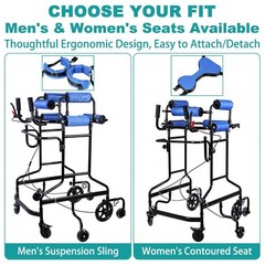Irtme 360° Stable Support Home Rehabilitation Walking Trainer for Adults