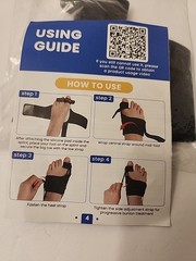 NEW~ Bunion Corrector Black ~ For Left Foot