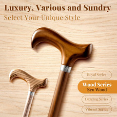 Lightweight Collapsible Walking Cane for Women Men Seniors Adjustable Walking