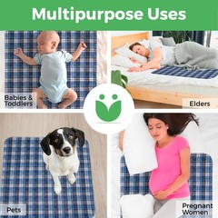 Bed Pads Washable Waterproof, Incontinence Bed Pads for Women and Men, Reusab…