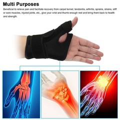 Thumb Wrist Support Brace Carpal Tunnel Sprain Splint Arthritis Left Right Sport