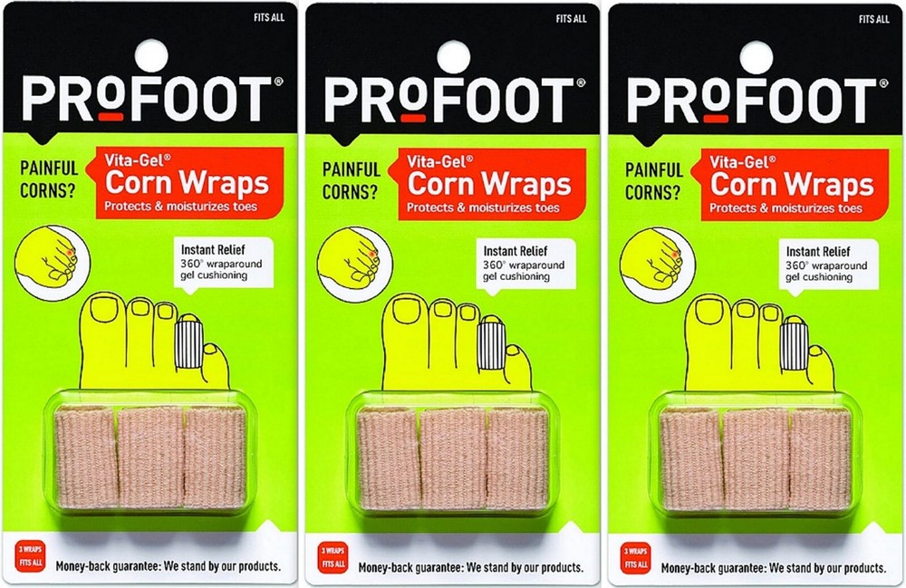 Profoot Vita-Gel Corn Wraps 3ct ( 3 packages ) 9 total wraps