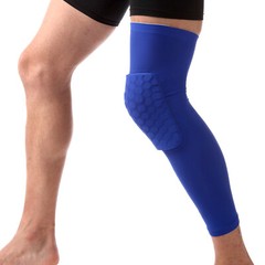 Honeycomb Knee Crashproof Antislip Basketball Leg Long Sleeve Hex Protector Gear