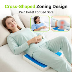 Wheelchair Cushions, Bed Sore Cushion 2-Piece Set – Wheelchair Lumbar Pillow,Gel