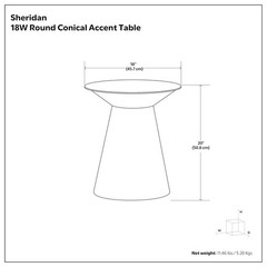 Simplihome Sheridan – 18 Wide X 20 High Solid Round Side In Antique