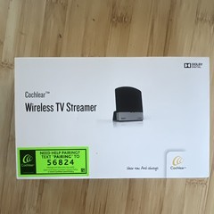 Cochlear Wireless TV Streamer Dolby Digital for Nucleus 7/Kanso 2 Black/Gray
