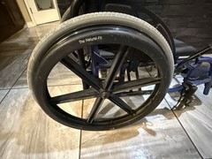 quickie-2 folding wheelchair, Volcanic Wheels & Tnf Grips.