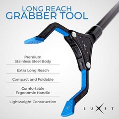 Grabber Reacher Tool – Latest Version 19 Inch Long 19 Inch (Pack of 1) Blue