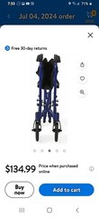 Transport Wheelchair, New, Still in Shipping box. Holds up to 300 Pounds.