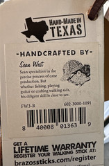 Handcrafted Wood Walking Stick, Twisted Oak Original Tags 55” Made By Sean West