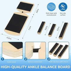 Ankle Board, Foot Strengthener, Axis Board, Single Leg Balance Board, Blackboard