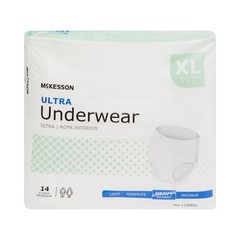 McKesson Adult Disposable Pull On Up Underwear Diapers XL Heavy Absorbency 14 Ct