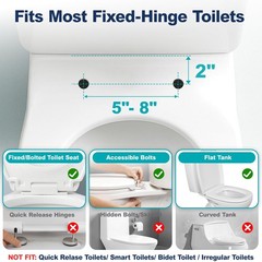 Toilet Safety Rails for Seniors, Height Adjustable Toilet Safety Frame Grab B…