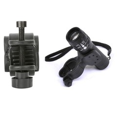 DeaHea 2 Pack Walking Cane Flashlight Mount 2.5-3.5 cm/0.98-1.37 in, Black