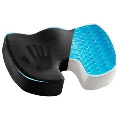 Cooling Gel Seat Cushion for Long Sitting – Memory Foam Chair Pillow for Scia…