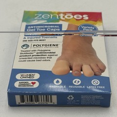 ZenToes Gel Toe Caps Variety Pack 2 Protectors Corns Ingrown Toe Nails Callus