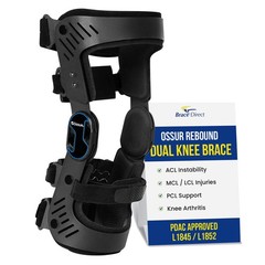 Ossur Rebound Dual Knee Brace For Acl, Mcl & Pcl Support – Professional Aluminum
