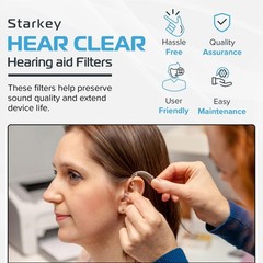 6/12Pack 96PCS Replacement for Starkey Hear Clear Hearing Aid Wax Guards Filters