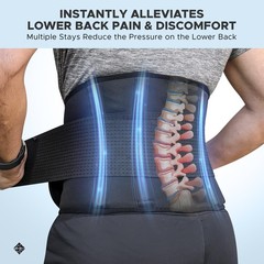 5XL Plus Size Back Brace – Adjustable Lumbar Support for Women & Men | Low