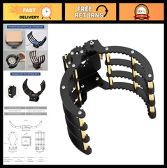 Full Metal Robotic Claw Gripper Arm – 1LB Max Weight, 0-9in Open Range, DIY Robo