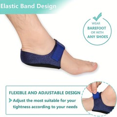 1/2 Pair Heel Cups Plantar Fasciitis Heel Support Protector Pad For Foot Pain US