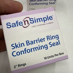 2 Safe N Simple Moldable Skin Barrier 2 Inch Rings Ostomy Supplies (20) EXP 2028