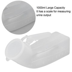 Male Urine Bottle Spill Proof 1000ml Large Capacity Elderly Urine Bottle With