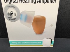 NuvoMed Inside The Ear Digital Processor Hearing Amplifier With Case Sealed