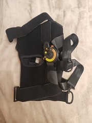 Nvorliy Unisex Adult Black Adjustable Hinged ROM Knee Brace Size 2XL