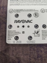 Lot of 8 Rayovac Size 10 Hearing Aid Batteries (12 Pack) Batteries