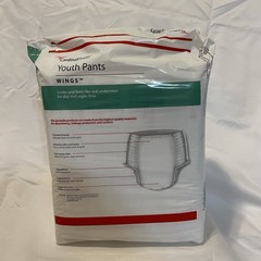 Cardinal Health Youth Pants Wings S/M Unisex, 38-65 Lbs, 17 Ct, Lot Of 4 Packs