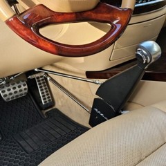 A permanent,safe install car hand control. Disabled/Handicapped – SCI, H quality