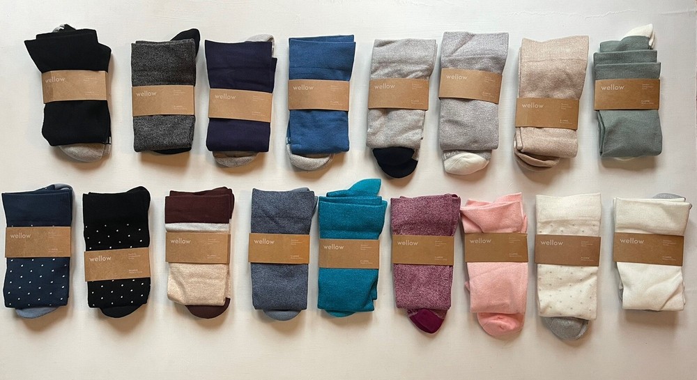 NWT WELLOW Bamboo Compression Socks Knee High X-LARGE 18-25 mmHg PICK YOUR COLOR