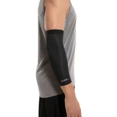 Copper Compression Elbow Sleeve Brace Wrap Support in Black Size Medium